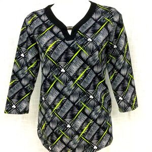 Kim Rogers Petite Medium V Neck Top